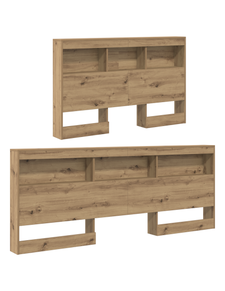 Testata contenitore rovere artigianale 120 cm Legno multistrato