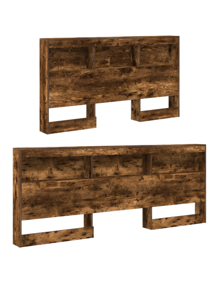 Testata contenitore Rovere fumo 140 cm Legno multistrato