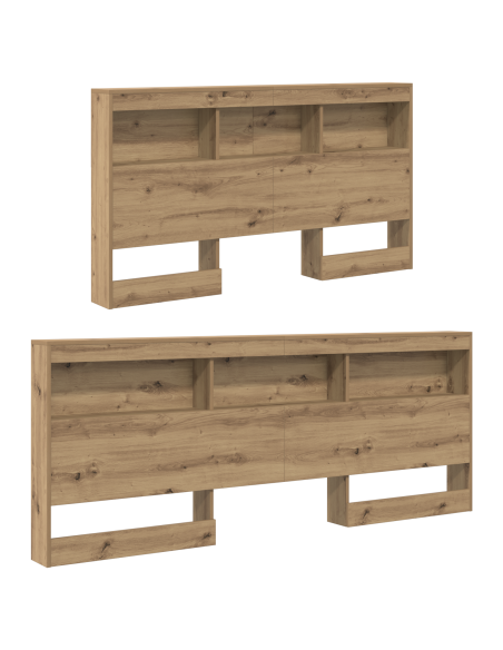 Testata contenitore rovere artigianale 150 cm Legno multistrato