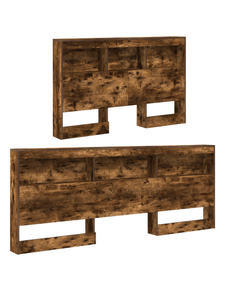 Testata contenitore Rovere fumé 120 cm Legno multistrato