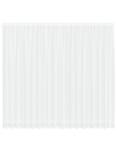 Tenda in Pizzo con tende Bianco 280 x 500 cm Poliestere