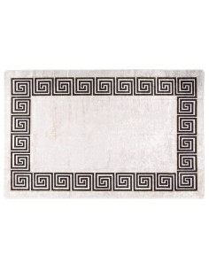 Tappeto Lavabile 160x230 cm Beige Chiaro Antiscivolo 2