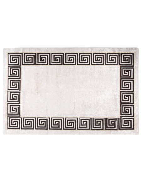 Tappeto Lavabile 160x230 cm Beige Chiaro Antiscivolo