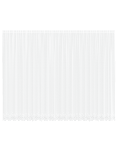 Tenda in Pizzo con tende Bianco 260 x 600 cm Poliestere
