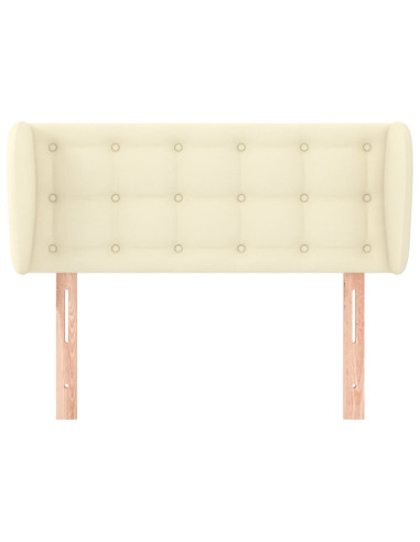 Testiera ad Orecchio Crema 93x23x78/88 cm in Similpelle