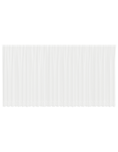 Tenda in Pizzo con tende Bianco 245 x 750 cm Poliestere