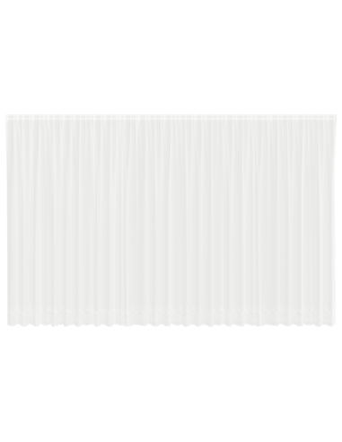 Tenda in Pizzo con tende Bianco 280 x 750 cm Poliestere