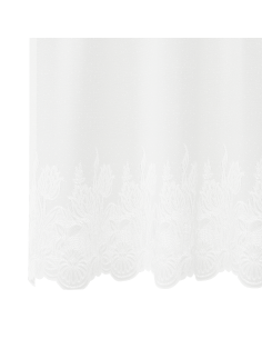 Tenda in Pizzo con tende Bianco 260 x 900 cm Poliestere 2