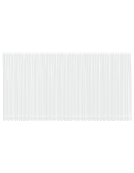Tenda in Pizzo con tende Floreale Bianco 900 x 280 cm Poliestere