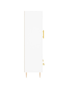 Credenza Bianca 69,5x31x115 cm in Legno Multistrato