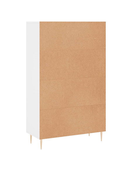 Credenza Bianca 69,5x31x115 cm in Legno Multistrato