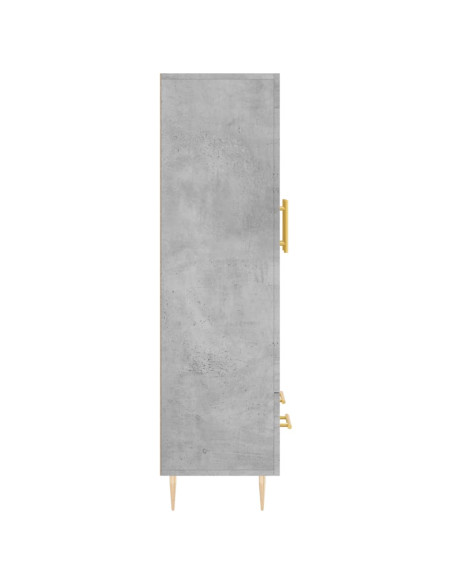Credenza Grigio Cemento 69,5x31x115 cm in Legno Multistrato