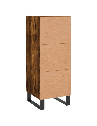 Credenza Rovere Fumo 34,5x34x90 cm in Legno Multistrato
