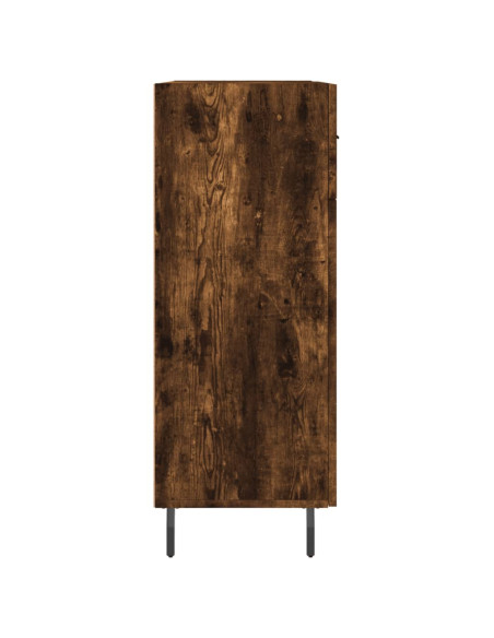 Credenza Rovere Fumo 69,5x34x90 cm in Legno Multistrato