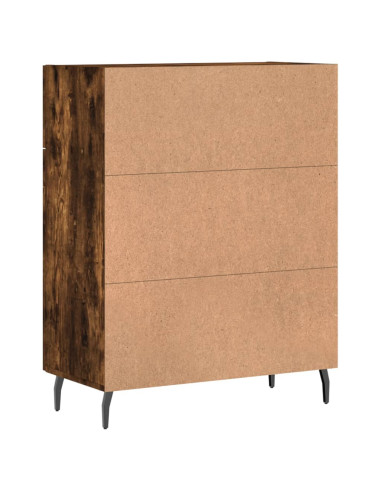 Credenza Rovere Fumo 69,5x34x90 cm in Legno Multistrato