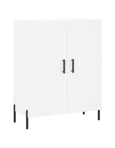 Credenza Bianca 69,5x34x180 cm in Legno Multistrato