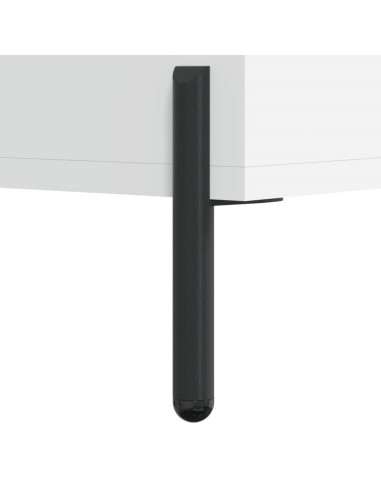 Credenza Bianca 69,5x34x180 cm in Legno Multistrato