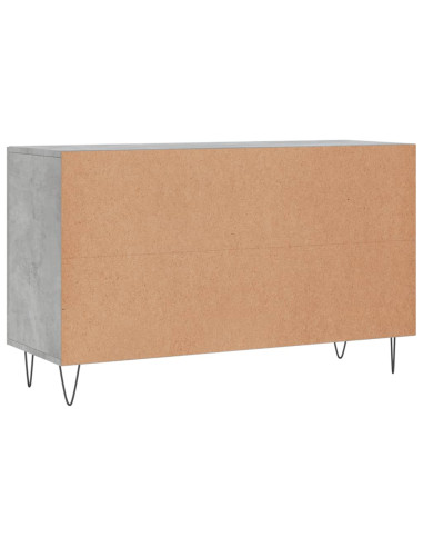 Credenza Grigio Cemento 100x36x60 cm in Legno Multistrato