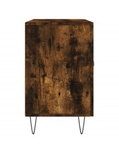 Credenza Rovere Fumo 100x36x60 cm in Legno Multistrato