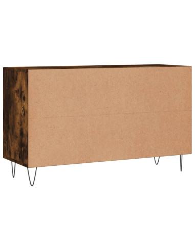 Credenza Rovere Fumo 100x36x60 cm in Legno Multistrato