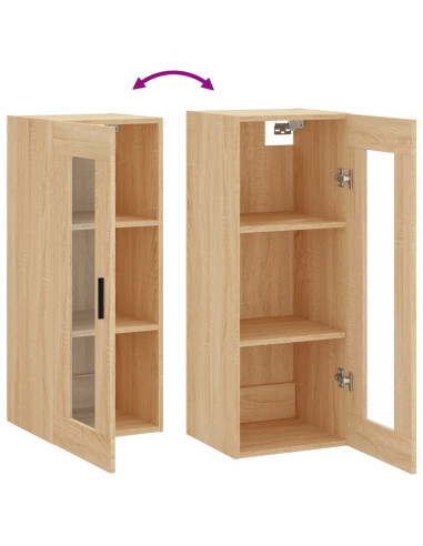 Mobile a Parete Rovere Sonoma 34,5x34x90 cm