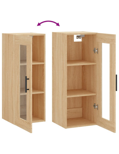 Mobile a Parete Rovere Sonoma 34,5x34x90 cm