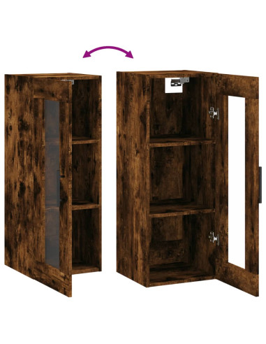 Mobile a Parete Rovere Fumo 34,5x34x90 cm