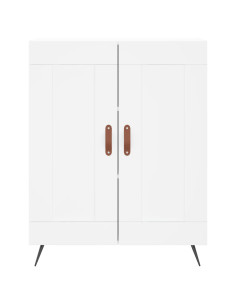 Credenza Bianca 69,5x34x180 cm in Legno Multistrato 2