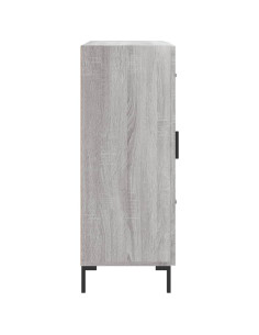 Credenza Grigio Sonoma 69,5x34x90 cm in Legno Multistrato