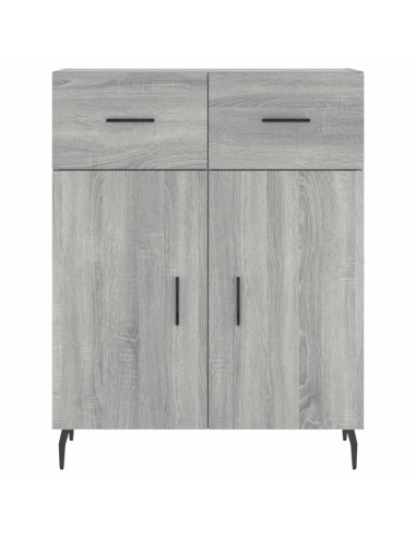 Credenza Grigio Sonoma 69,5x34x180 cm in Legno Multistrato