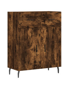 Credenza Rovere Fumo  69,5x34x180 cm in Legno Multistrato