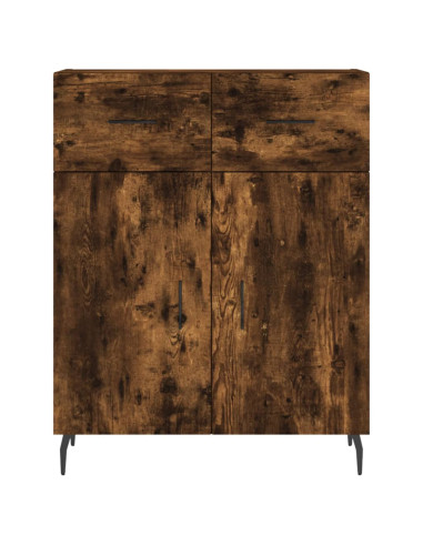 Credenza Rovere Fumo  69,5x34x180 cm in Legno Multistrato