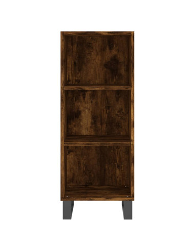 Credenza Rovere Fumo 34,5x34x180 cm in Legno Multistrato