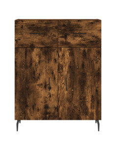 Credenza Rovere Fumo  69,5x34x180 cm in Legno Multistrato 2