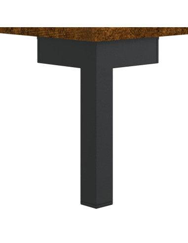 Credenza Rovere Fumo 34,5x34x180 cm in Legno Multistrato