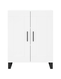 Credenza Bianca 69,5x34x180 cm in Legno Multistrato 2