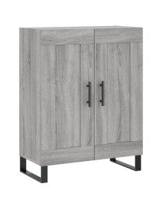 Credenza Grigio Sonoma 69,5x34x180 cm in Legno Multistrato