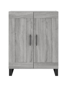 Credenza Grigio Sonoma 69,5x34x180 cm in Legno Multistrato 2