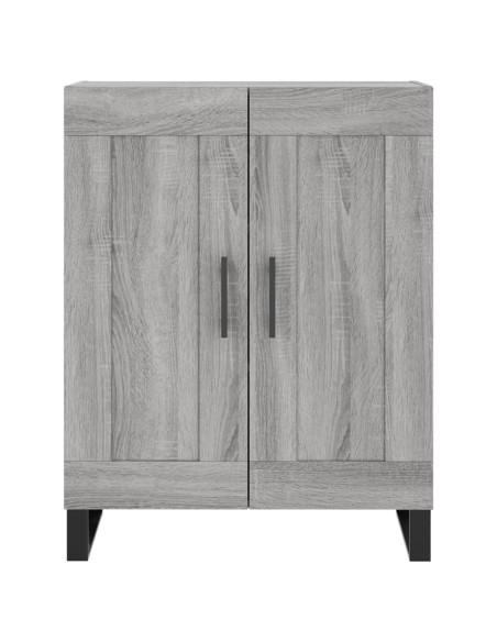 Credenza Grigio Sonoma 69,5x34x180 cm in Legno Multistrato