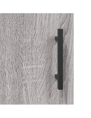 Credenza Grigio Sonoma 69,5x34x180 cm in Legno Multistrato