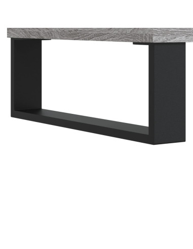 Credenza Grigio Sonoma 69,5x34x180 cm in Legno Multistrato