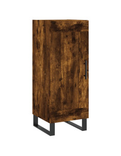 Credenza Rovere Fumo 34,5x34x180 cm in Legno Multistrato