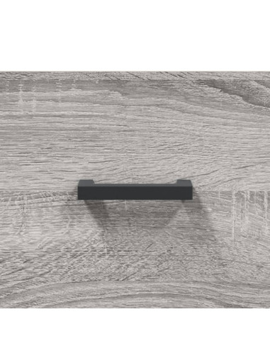 Credenza Grigio Sonoma 69,5x34x180 cm in Legno Multistrato