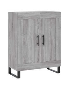 Credenza Grigio Sonoma 69,5x34x180 cm in Legno Multistrato