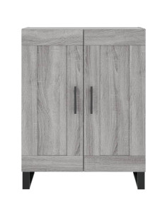 Credenza Grigio Sonoma 69,5x34x180 cm in Legno Multistrato 2