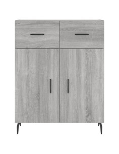 Credenza Grigio Sonoma 69,5x34x180 cm in Legno Multistrato 2