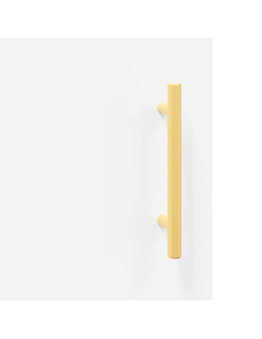 Armadietti a Parete 2 pz Bianchi in Legno Multistrato