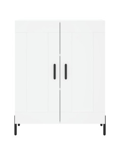 Credenza Bianca 69,5x34x180 cm in Legno Multistrato 2