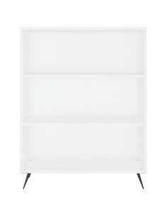 Credenza Bianca 69,5x34x180 cm in Legno Multistrato 2