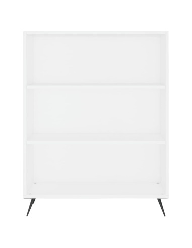 Credenza Bianca 69,5x34x180 cm in Legno Multistrato